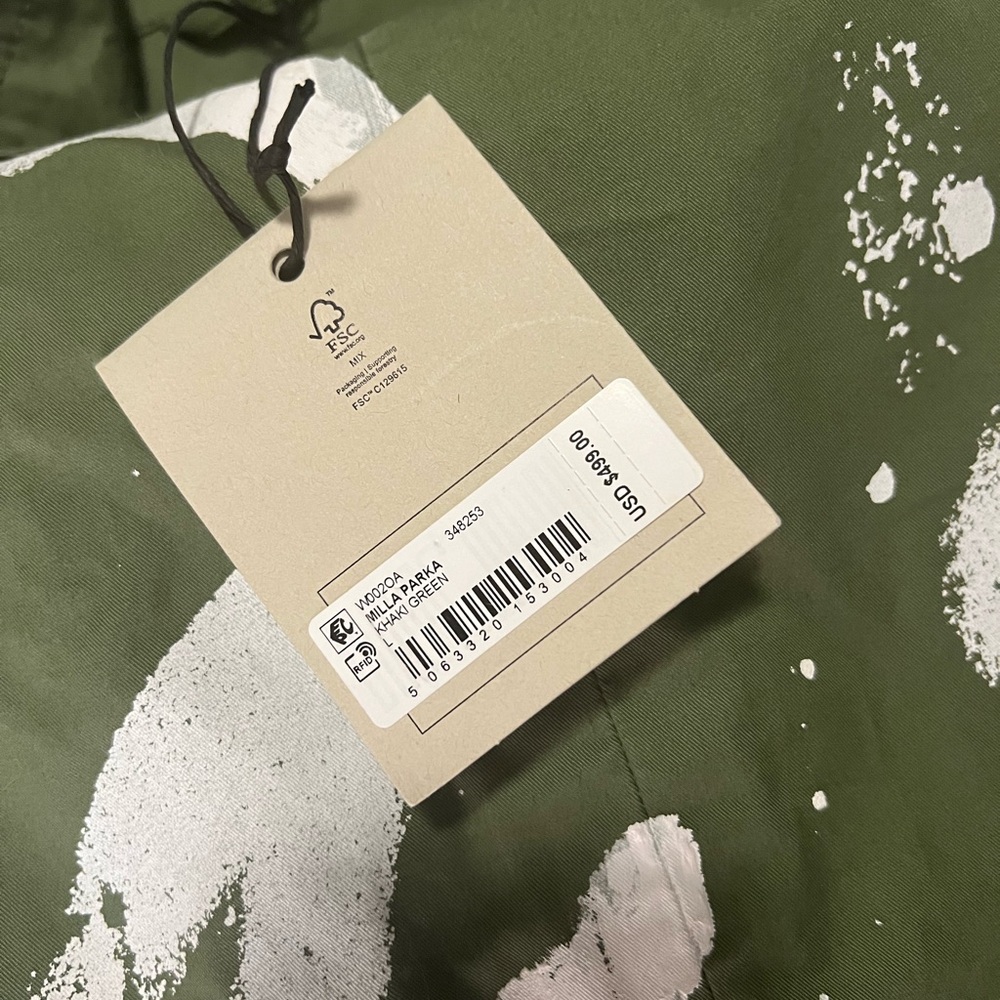All Saints - Women’s Mills Cotton Grafiti Parka - Picture 7 of 8